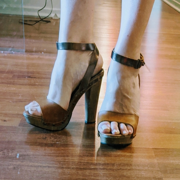 DIESEL wooden bottom sandals - Picture 2 of 6